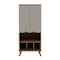 Manhattan Comfort Hampton 26.77 Display Cabinet, Off White and Maple Cream 14PMC11 - alternate 1